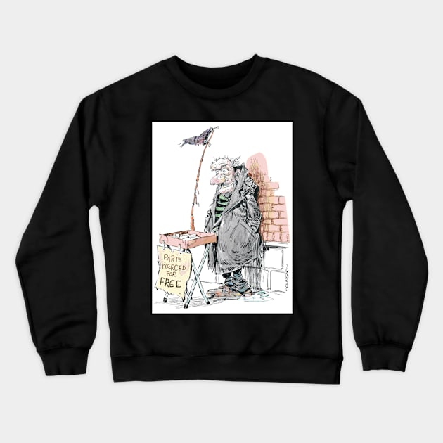 Body parts Crewneck Sweatshirt by Steerhead